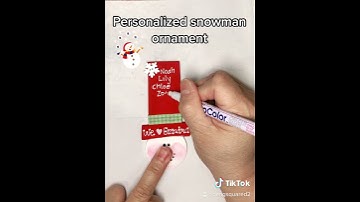 HOW TO PERSONALIZE A SNOWMAN CHRISTMAS ORNAMENT WOOD CRAFT