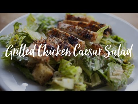 Learn how to make an Easy Chicken Caesar Salad Recipe with grilled chicken and homemade croutons and. 