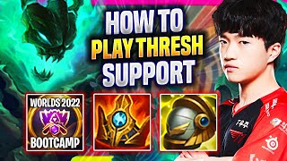 LEARN HOW TO PLAY THRESH SUPPORT LIKE A PRO! - T1 Keria Plays Thresh Support vs Twitch! |