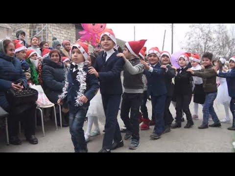 2 saylı tam orta məktəbin yeni il şənliyi (Şəki ş. Kiçik Dəhnə k.)