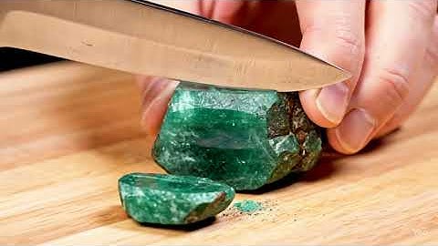 Stone Cutting ASMR | Satisfying Rock Slice with Razor Sharp Knife