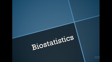 Biostatistics Lecture 1 - Introduction