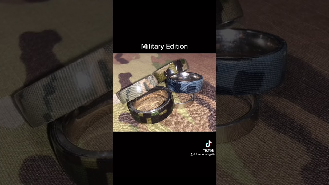 Custom military uniform rings. www.freedom-ringz.com or Freedomringz19 on TikTok