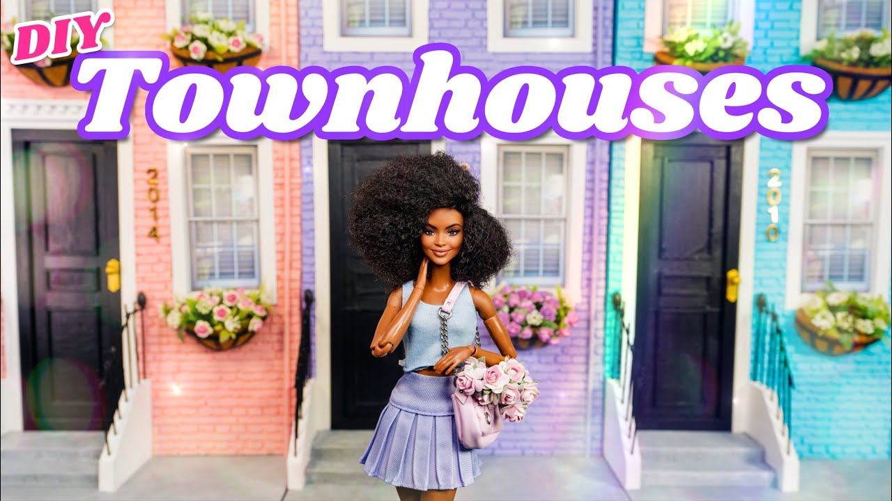 DIY Doll Townhouses for Display | Using Mini Brands for Decor