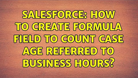 Salesforce: How to create formula field to count case age referred to business hours?