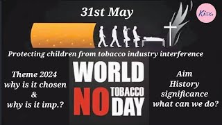 World No Tobacco Day & it's theme 2024 - speech / essay / Paragraph
