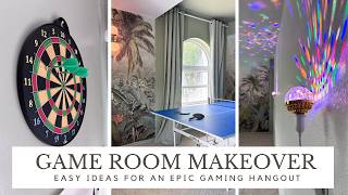 Game Room Makeover & Ideas | Family Fun + Teen Hangout