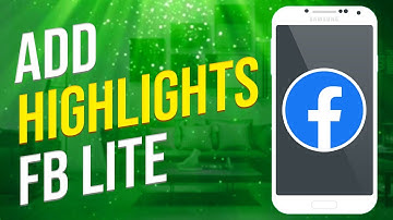 How To Add Story Highlights On Facebook Lite (2023)