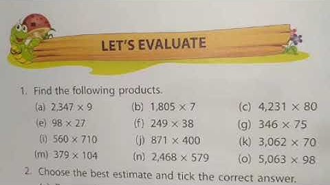 viva Start up maths Solution class 4 Chap 5 Let