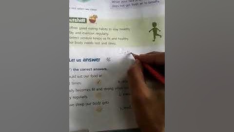 Class 1 Science Chapter 7 Keeping Fit Questions and answers