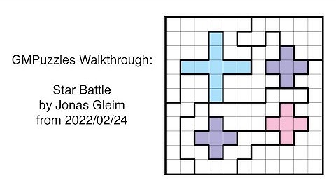 GMPuzzles - 2022/02/24 - Star Battle by Jonas Gleim