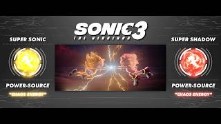 SUPER SONIC VS. SUPER SHADOW | TECH-SCREEN | SONIC THE HEDGEHOG 3 (2024)