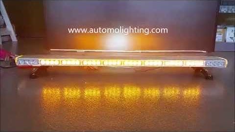 47 Inches slim warning light bar with takedown, alley, brake, signal lights and LED Display panel