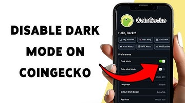 CoinGecko-app: donkere modus uitschakelen | Donker thema uitschakelen in CoinGecko 2025