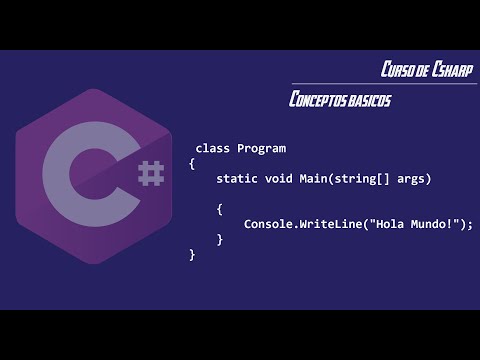 Curso inicial en el lenguaje C# - Conceptos Básicos