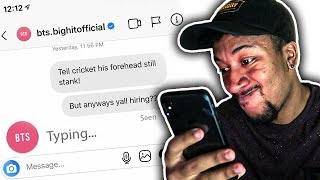 DM'ing 100 FAMOUS IDOLS ASKING IF THEY HIRING...