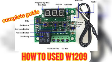 AutoSmart: How To Connect W1209 Thermostat Relay To 12V Car Battery!