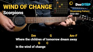 Wind Of Change - Scorpions (Guitar Chords Tutorial with Lyrics) Resimi