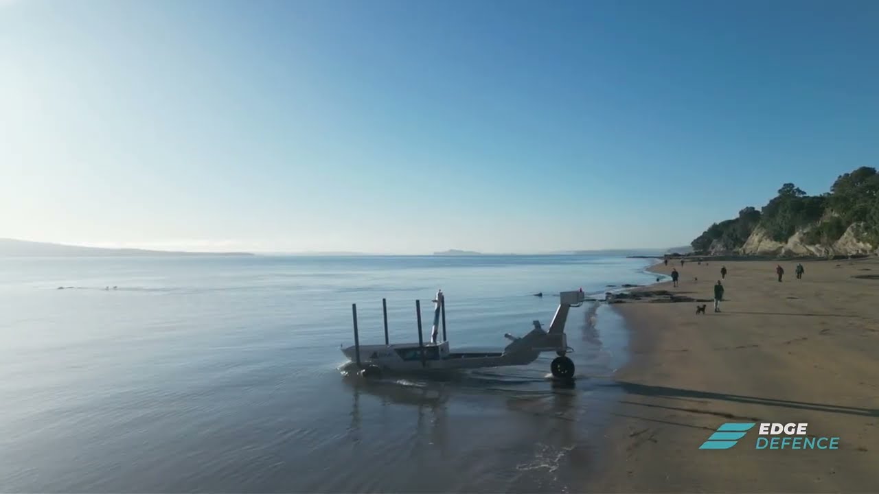 Edge Defence tests all-electric Uncrewed Boat Launcher (UBL) and Uncrewed Surface Vessel (USV)