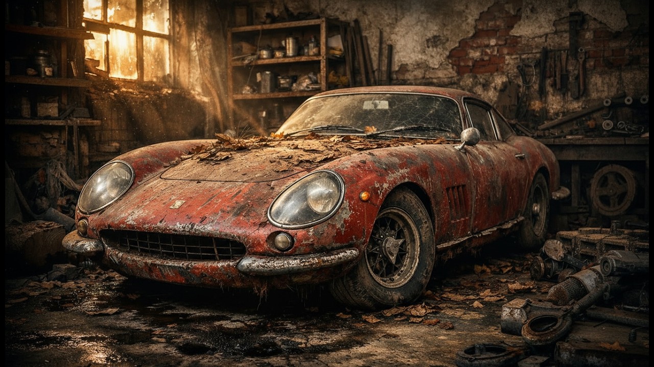 ASMR Car Restoration Full Rebuild of 1966 Ferrari 275 GTB Long Nose from Abandoned Condition to Look