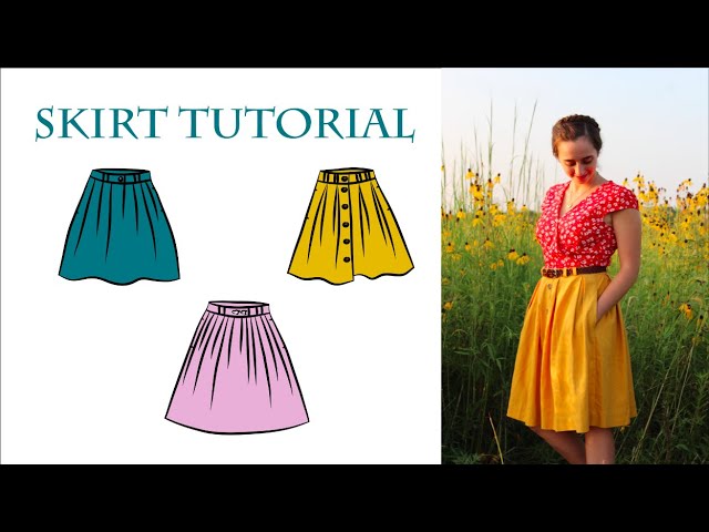 Womens designer linen skirts - Gem
