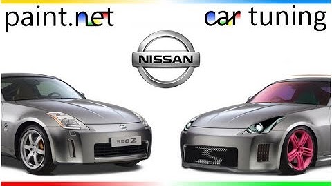 Nissan 350Z virtual car tuning with Paint.NET (slideshow)