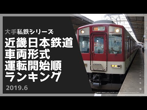 【複雑?】現役の近鉄車両形式 古い順ランキング