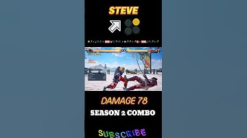 Steve Combo Guide Tekken8 I Tekken8 Steve Combo season2#Combo#Tekken8#Steve#Patch2.2
