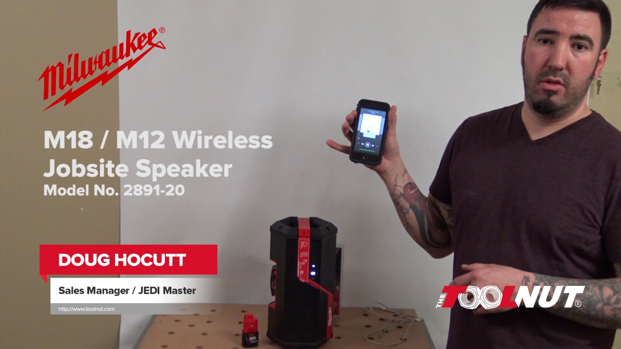 milwaukee wireless jobsite speaker