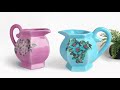 Cement pot showpiece making at home || Flower pot making || Pottery making at home