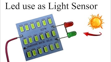 How to use Led as a light sensor, electronic diy project