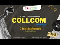 Collcom achivements  three years   celebration