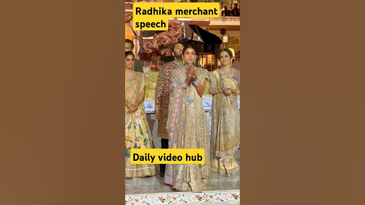Anant Ambani and Radhika Merchant FIRST Speech after Marriage | Shown Respect to Employee and Staff