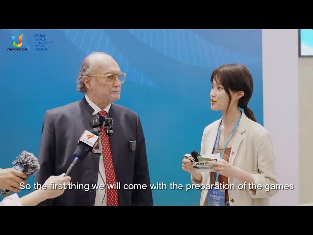 Gianni MERLO, President of AIPS, for his positive assessment of #Chengdu2021 preparations. class=