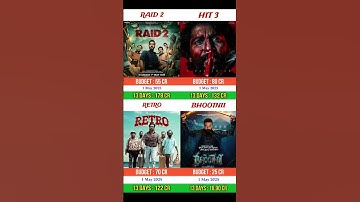 Raid 2 vs Hit 3 vs retro vs the bhootnii | Box office collection comprison | #raid2 #ajaydevgan