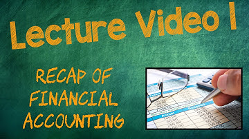 RECAP - Lecture Video 1, Chapter 4 | INTERMEDIATE ACCOUNTING I