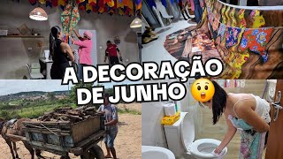 DECORAÇÃO SURREAL + 1⁰ ARRAIÁ AQUI EM CASA | DJALMA SABENDO AGORA 🤭
