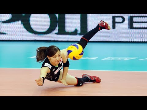 Crazy Volleyball Libero Arisa Sato (HD)