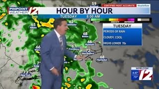 WPRI 12 Weather Now 8/31/26 Rain After Midnight