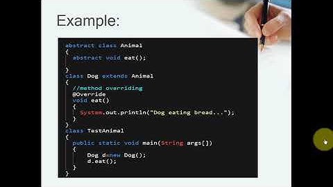 What is Abstract Class / Abstract class in java / Abstract method in java /