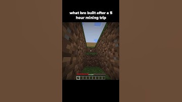 What bro built after a 5 hour mining trip