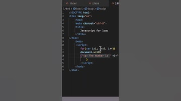 JavaScript for loop | #shorts #javascript #programming #tutorial #coding #js #website #webdesign