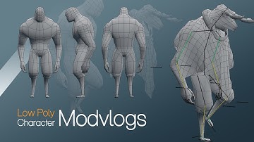 low poly character speed modeling blender 2.78 [modvlogs]