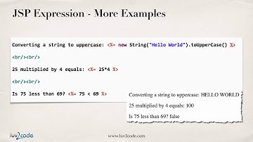 11 JSP Tutorial #11   JSP Expressions