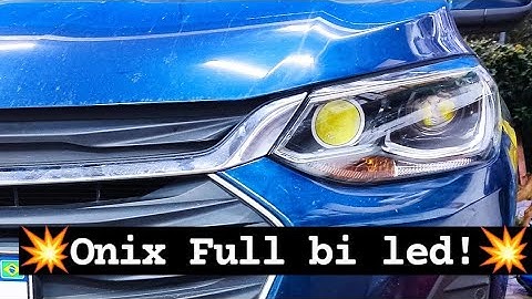 ONIX 2020 TROCAMOS O PROJETOR DO FAROL POR BI LED + AUXILIAR DE ALTO LED! COMPARAMOS!