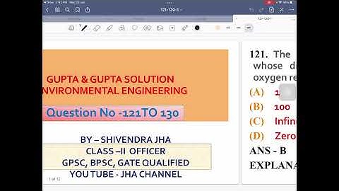 Chapter - 6 Question 121 to 130 Gupta & Gupta Civil Engineering Objective Solution