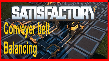 Satisfactory: Factory balance using Splitters and Mergers when starting out