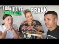 I DON'T LIKE YOUR FOOD PRANK ON MY GIRLFRIENDS CRAZY LATINA MOM!! **INTENSE!!**