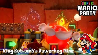 Super Mario Party: King Bob-omb's Powerkeg Mine (20 Turns, Mario Vs Rosalina Vs Wario Vs DK)