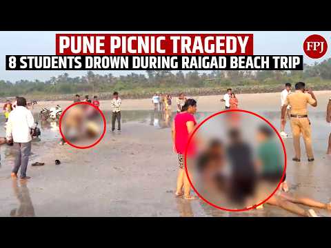 Raigad Beach Tragedy: 8 Students Drown At Diveagar Beach During Pune Coaching Trip